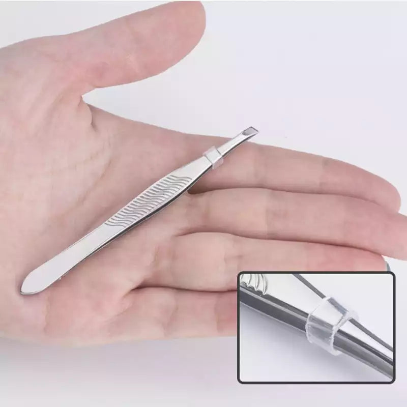 Classic Eyebrow Tweezer Stainless Steel Slant Tip