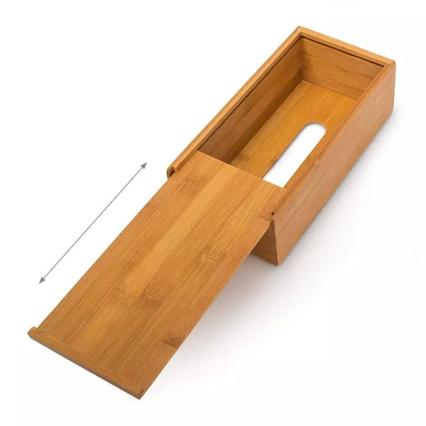 rectangular bamboo tissue box