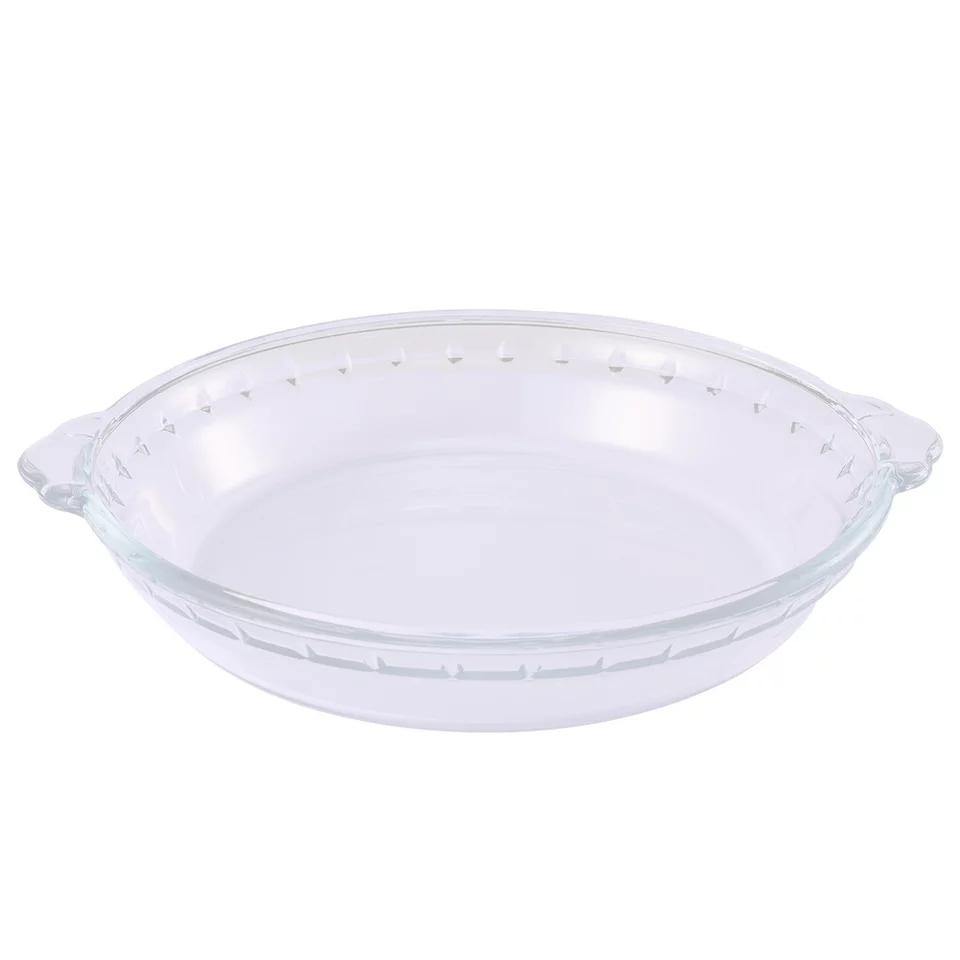 10 Inch Glass Round Pie Dish Oven Bakeware - Bamagate