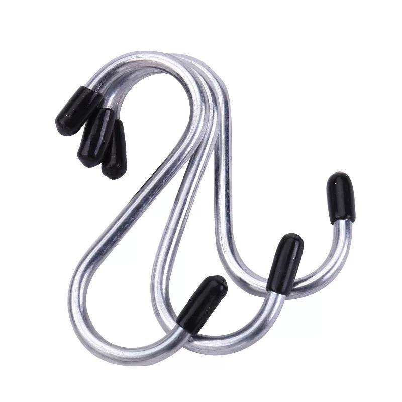 Metal Stainless Steel S Hook 4PCs