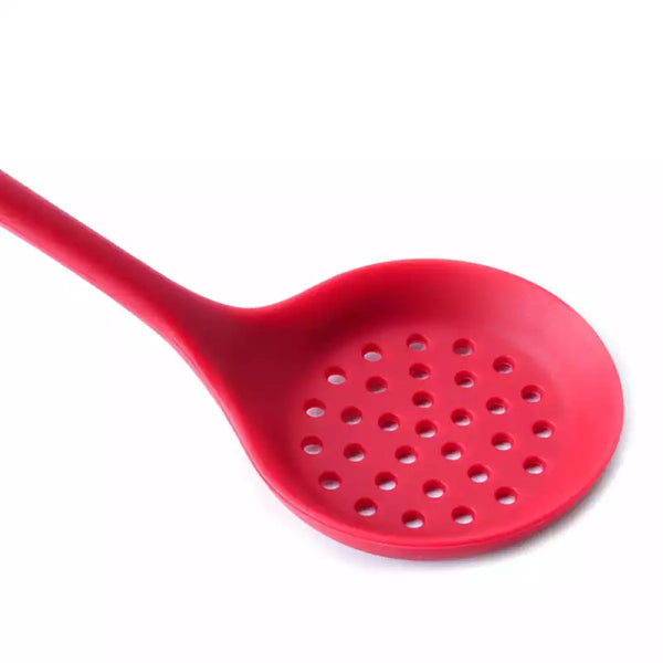 silicone Slotted Skimmer Spoon Strainer