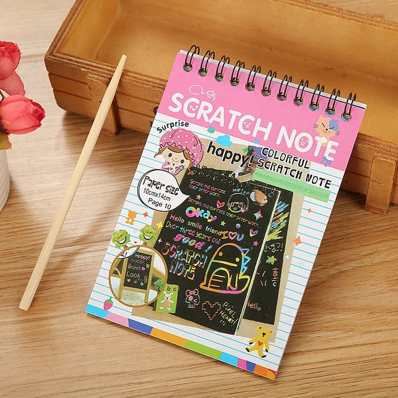 Hot Scratch Colors Magic Note Book