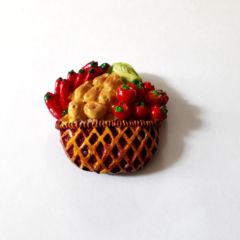 Fruit Basket Refrigerator Magnets, Perfect Fridge Magnets Made of Ceramic - Bamagate