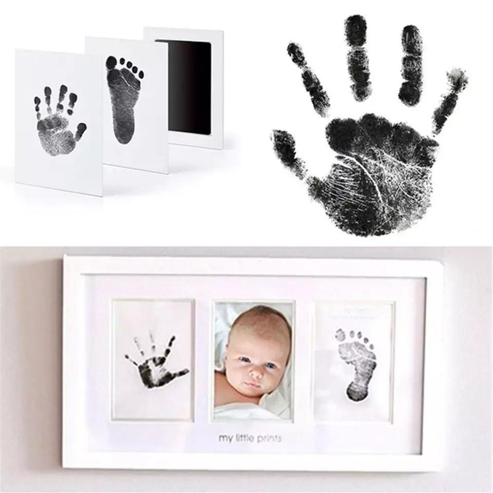 Newborn Baby Handprint Photo Souvenir