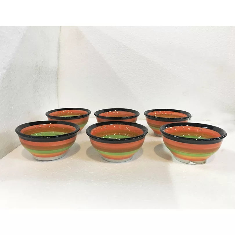 6 pc Ceramic Dessert Bowls