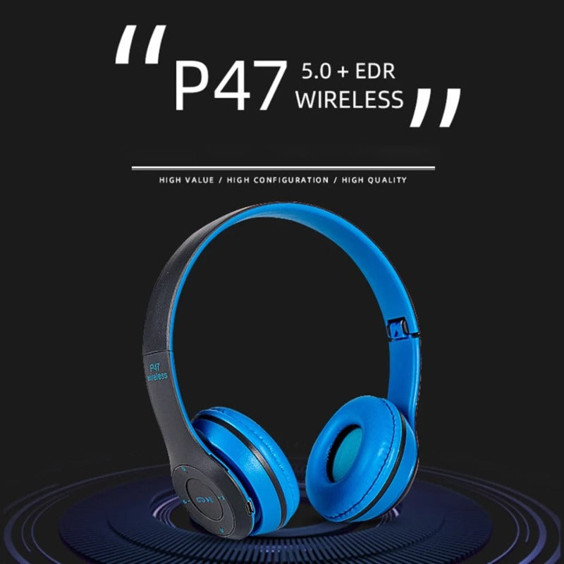 wireless foldable headphone headset