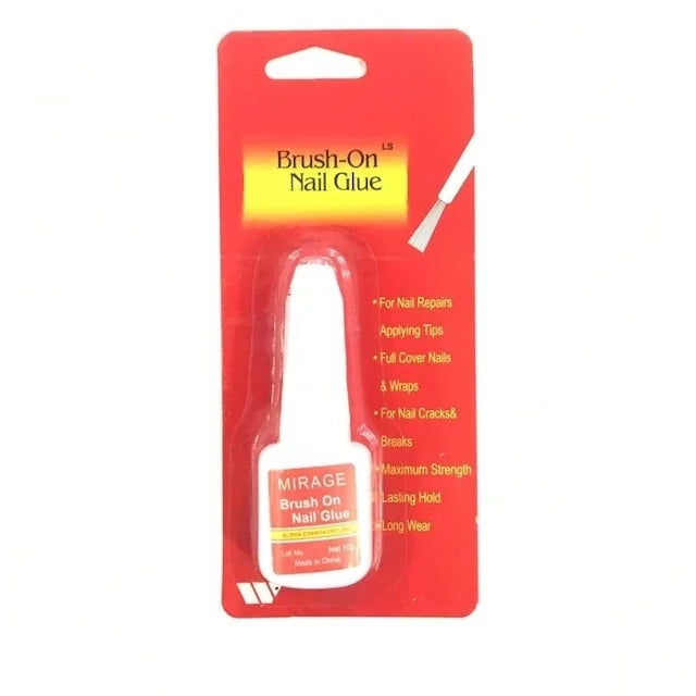 Nail Glue for Nail Tips | Instant Adhesion Glue Waterproof in retail packaging, ideal for nail repairs, applying tips, and full cover nails.