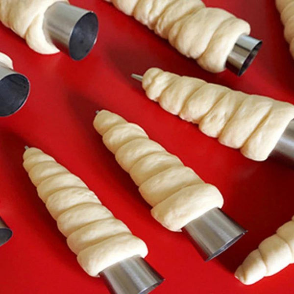 Stainless Steel Cannoli Form Tubes Spiral Croissants Mold - Bamagate