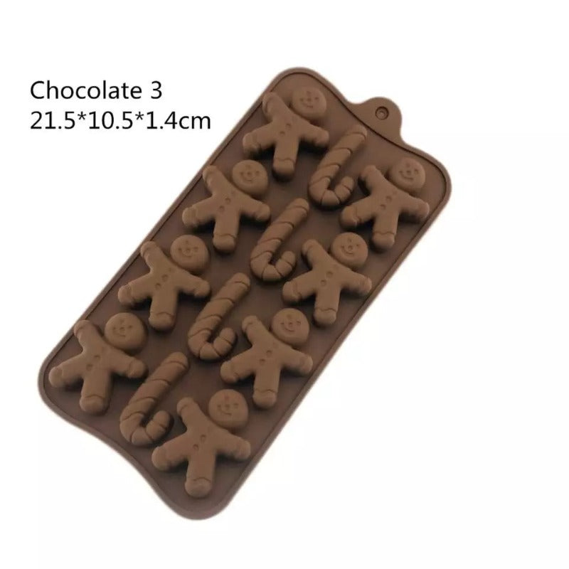 ginger breadman silicone chocolate mold