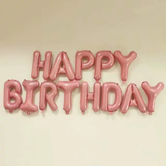 Pink Happy Birthday Foil Banner