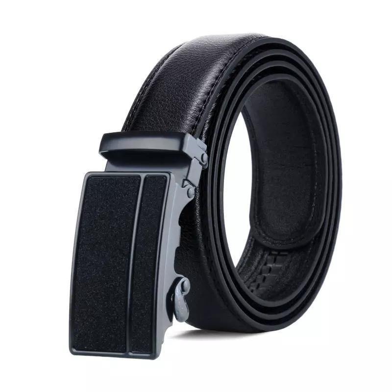 Men's Leather Belts Black Formal Wear - Bamagate