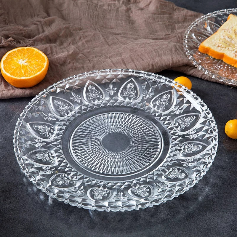 glass serving tray