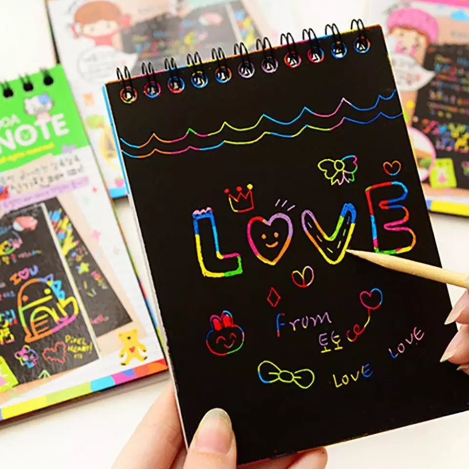 Hot Scratch Colors Magic Note Book