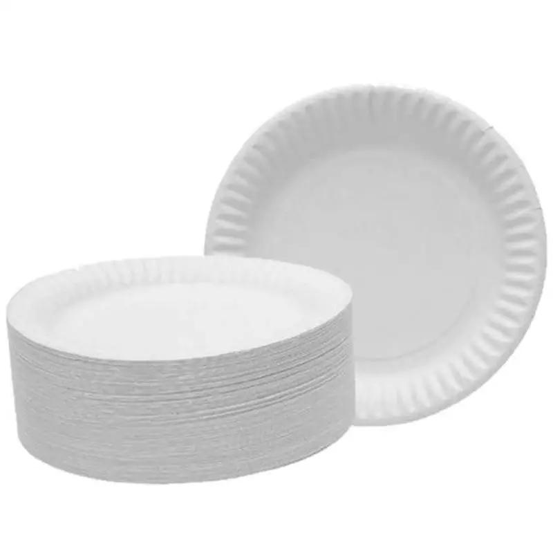 Disposable Paper Plate White