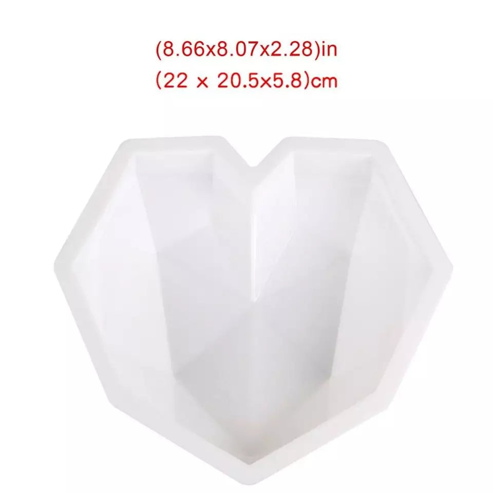 3D Heart Shape Silicone Candy Mould