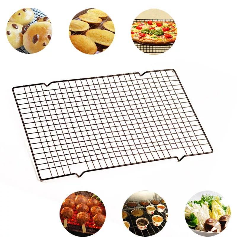 Black Non-stick Cake Cooling Rack Steel Wire - Bamagate