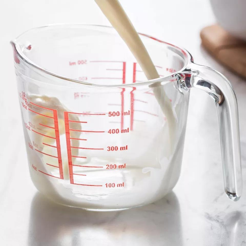 500ml Clear Glass Measuring Cup Pour Heat-resistant - Bamagate