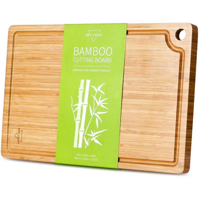 Cutting Board Organic Bamboo Chopping Board with Juice Groove - Bamagate