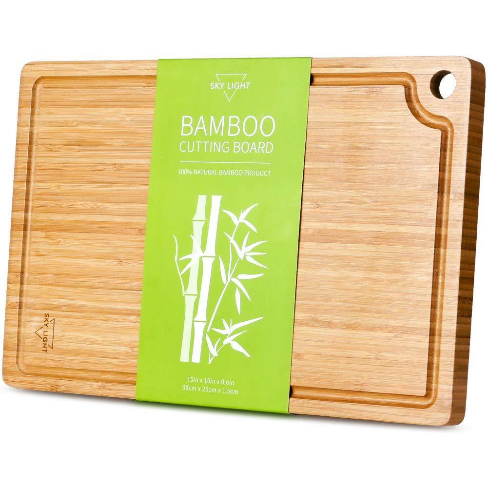 Cutting Board Organic Bamboo Chopping Board with Juice Groove - Bamagate