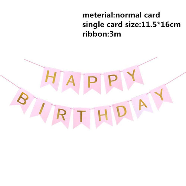 Birthday Party Flag Banner
