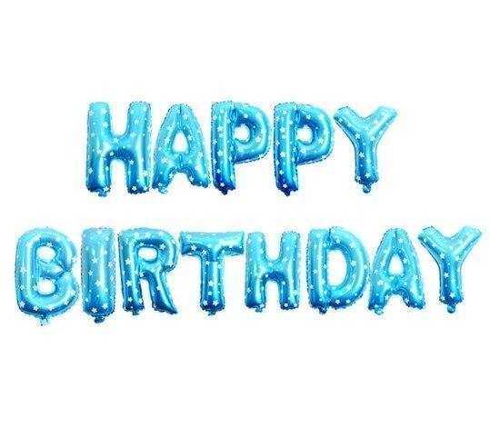 LED Happy Birthday Balloons Banner Decoration - Bamagate