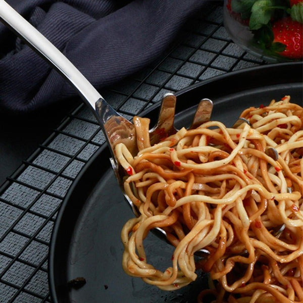 noodles pasta fork server spoon