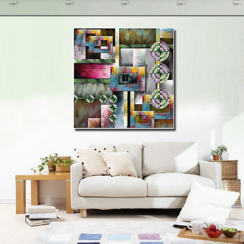 Wall Deco Abstract Living Room canvas printing poster module - bamagate-com