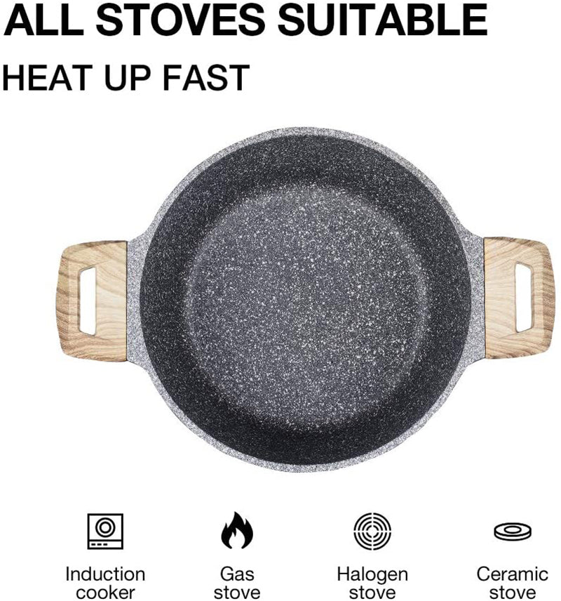 non stick granite stone casserole