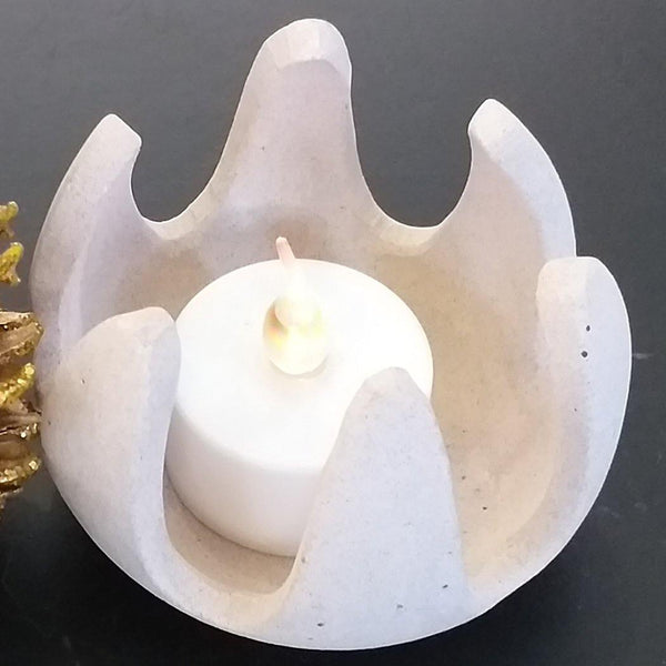Flower Tea Light Candle Holder - 2 PCs - bamagate-com