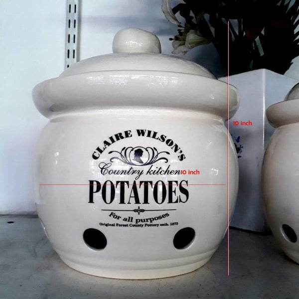 Country Kitchen Potato Storage Jar