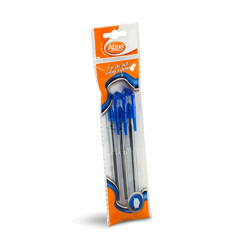Atlas Chooty Blue Pen 3 PCS