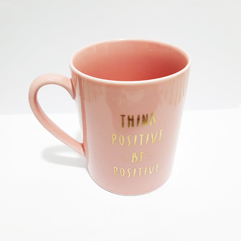 Ceramic Mug Think Positive Be Positive Motivation