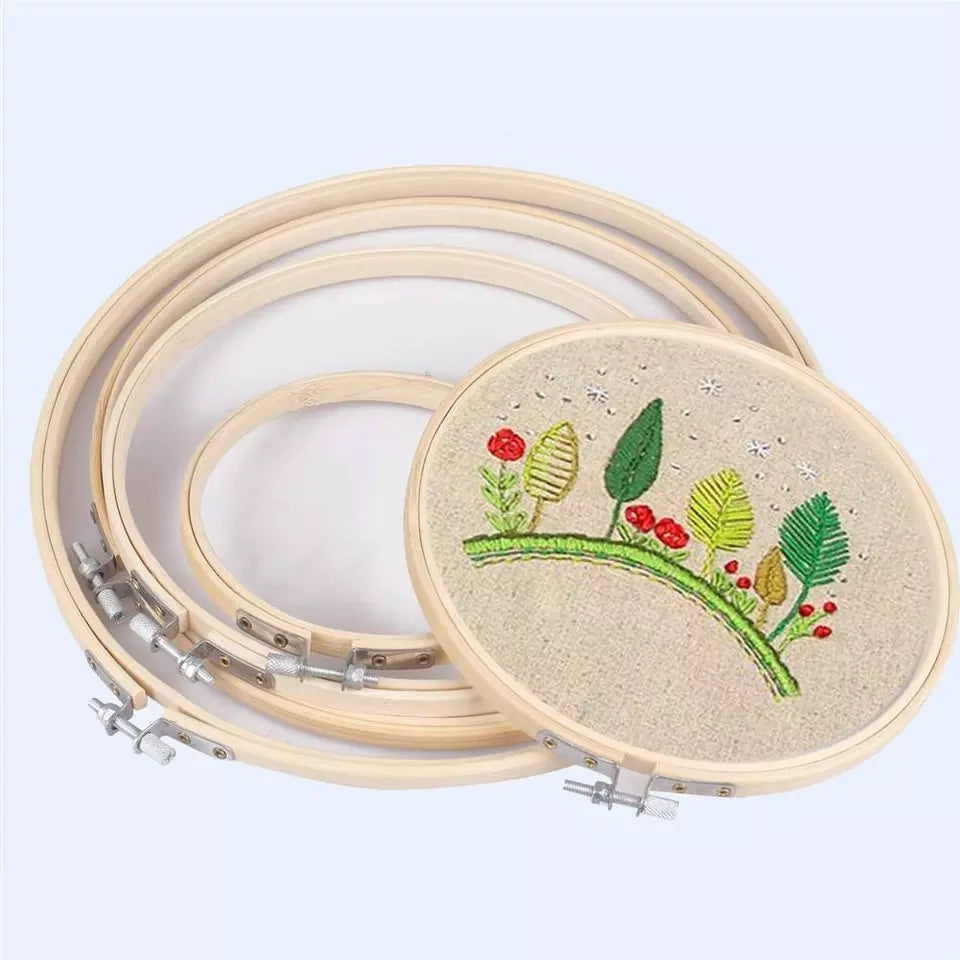 Embroidery Hoops Bamboo Circle Cross Stitch Hoop Ring