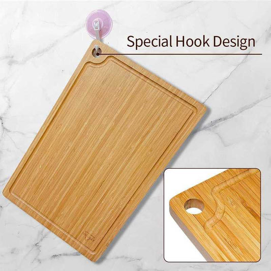 Cutting Board Organic Bamboo Chopping Board with Juice Groove - Bamagate