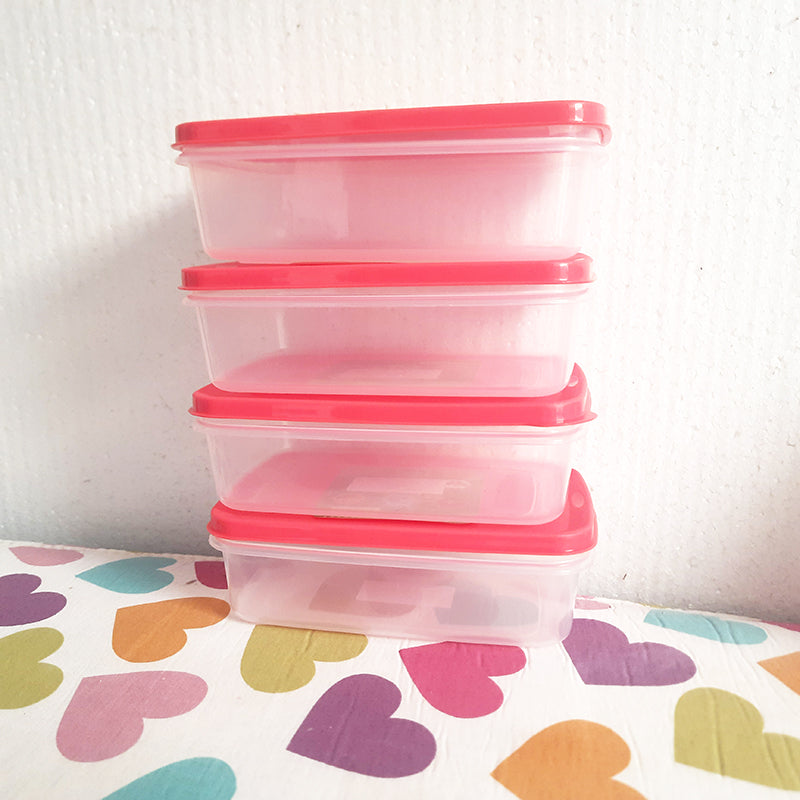 Plastic Lunch Box Containers Freezer Box 850 ml 4PCS