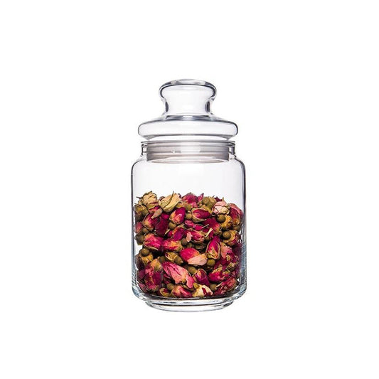 glass food storage bottle