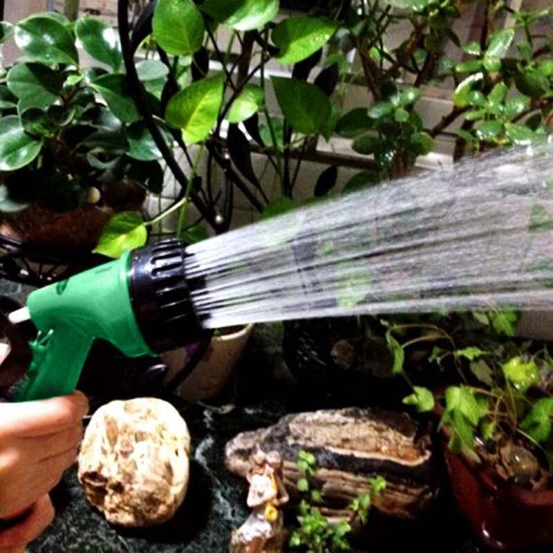 4 Way Patterns Heavy Garden Hose Sprayer Gun Nozzle Adjustable Sprinkler Head - Bamagate