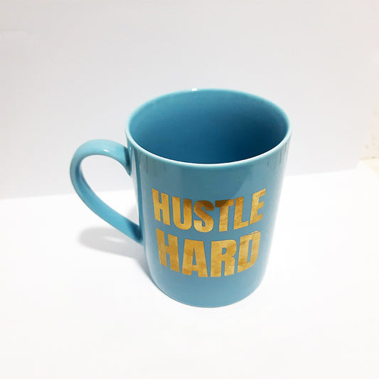 hustle hard ceramic coffee mug