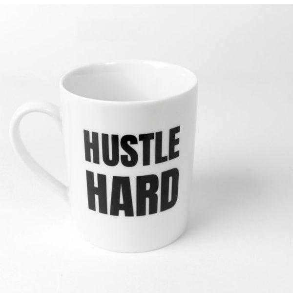 hustle hard ceramic coffee mug