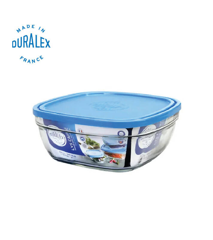 Freshbox Clear Square 9" with Blue Lid