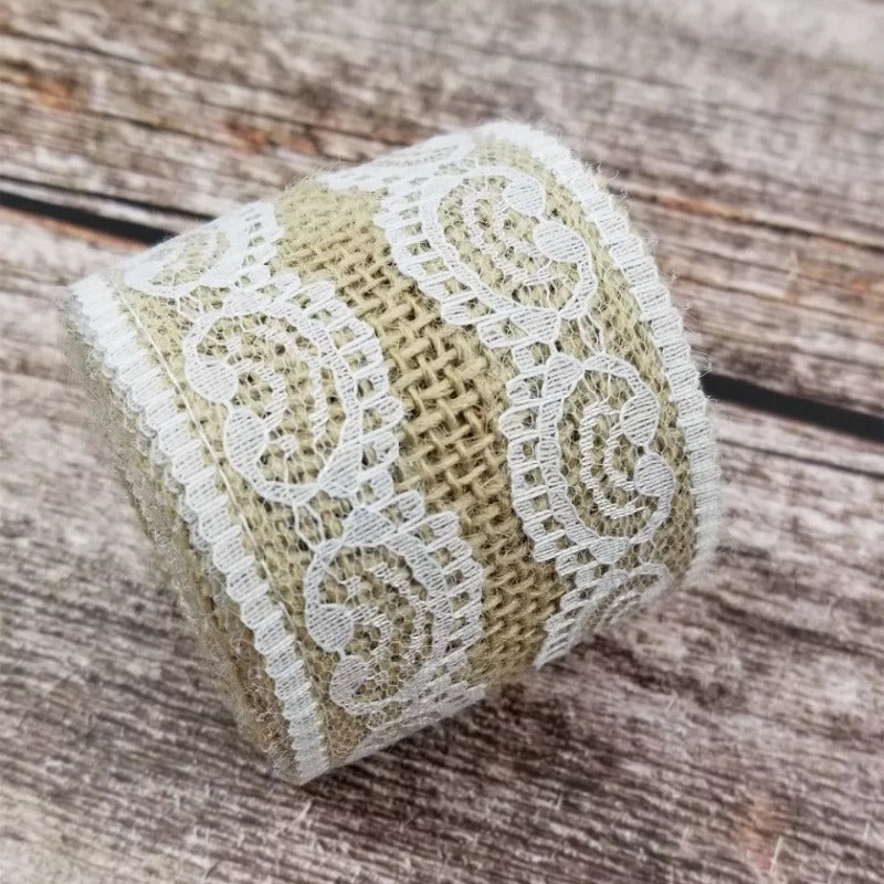 jute lace ribbon roll