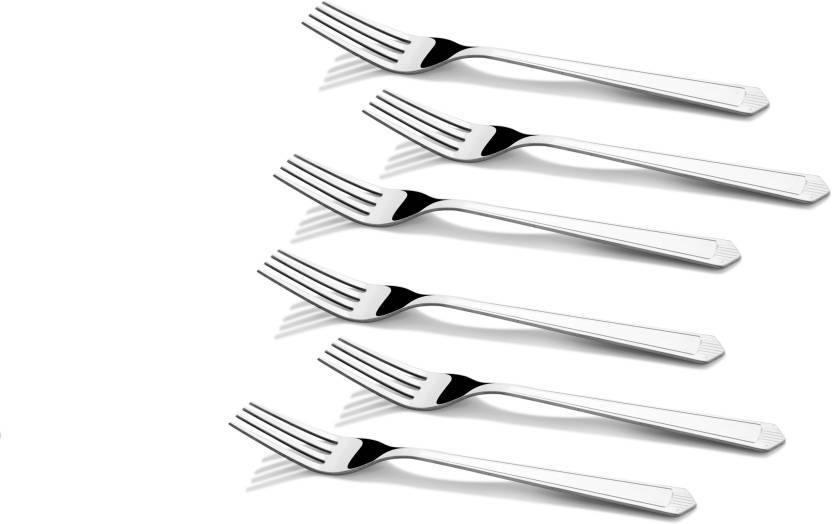 6-piece Stainless Steel Fork Cutlery - Bamagate