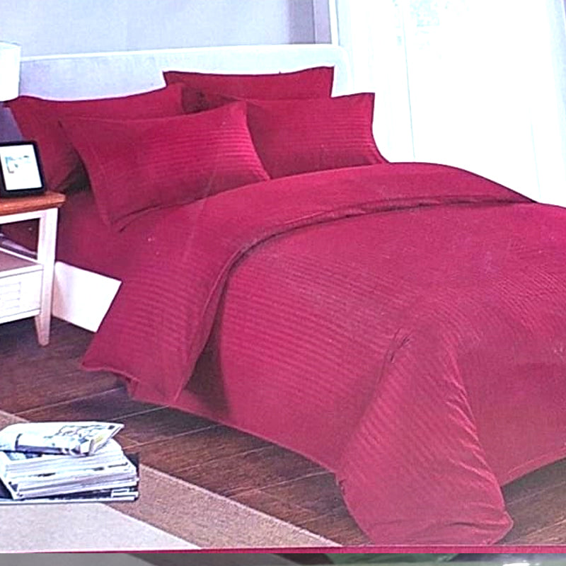 Bed Sheet Magenta 2 Pillow Covers 100 inch