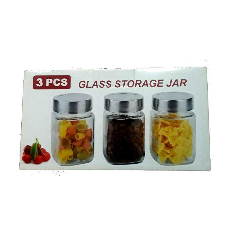 3 PCS Clear Glass Spice Food Seasoning Storage Bottle 200 g - Bamagate