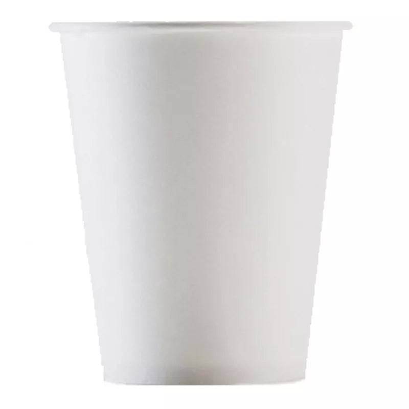 Close-up of a 200 ml white disposable paper cup, suitable for coffee or tea service. Discover best online prices for paper cups in Sri Lanka.