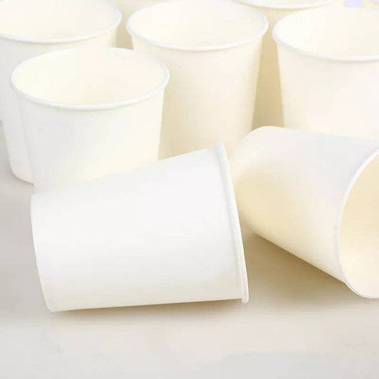 Bulk pack of white 200 ml disposable paper cups, biodegradable and perfect for schools or parties. Find top paper cup deals online in Sri Lanka.