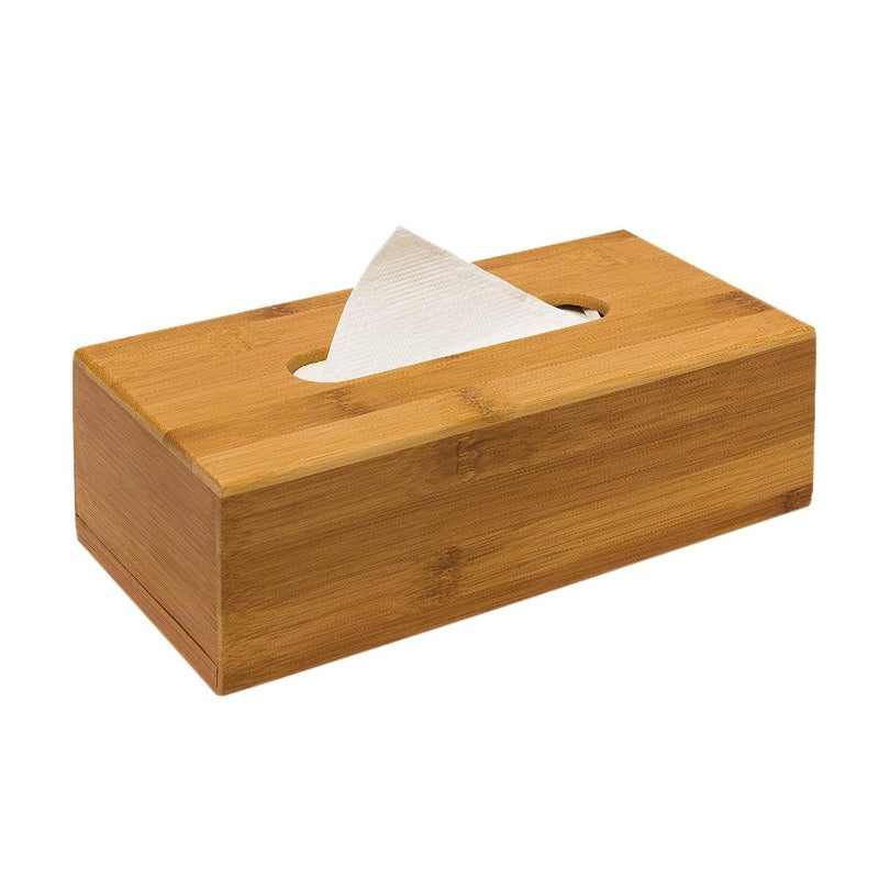Rectangular Bamboo Tissue Box Dispenser - bamagate-com