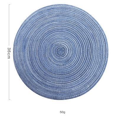 Round Design Table  Solid Linen Table Mat - bamagate-com