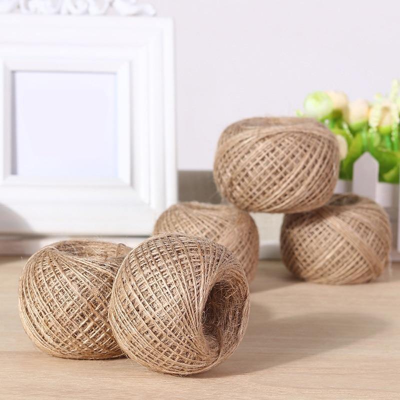 100m Roll Natural Jute String Craft Gift Packing - bamagate-com