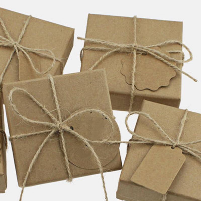 100m Roll Natural Jute String Craft Gift Packing - bamagate-com